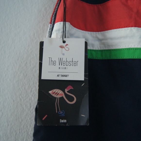 The Webster Miami Target Nylon Swim Shorts Men's Size 30 Bathing Suit - Picture 5 of 5